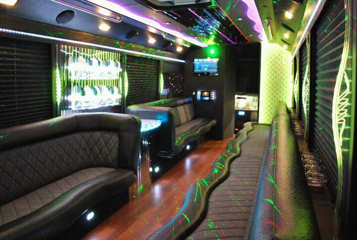 interior design of Party Bus 26 Pax
